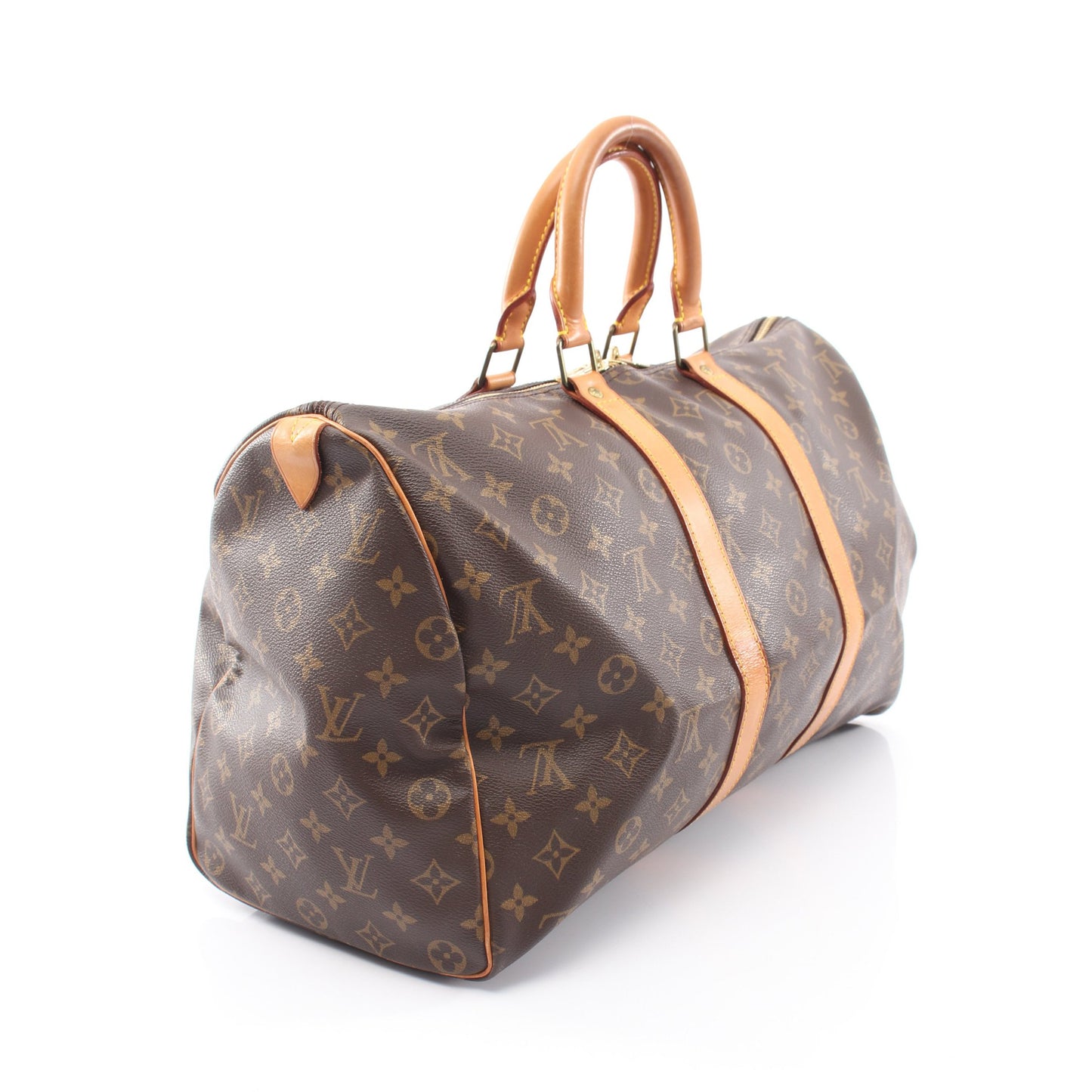 キーポル45 モノグラム ボストンバッグ PVC レザー ブラウン ルイヴィトン バッグ LOUIS VUITTON