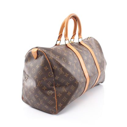 キーポル45 モノグラム ボストンバッグ PVC レザー ブラウン ルイヴィトン バッグ LOUIS VUITTON