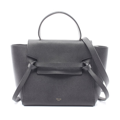 BELT BAG MICRO ベルトバッグ マイクロ 2WAY ハンドバッグ レザー ブラック セリーヌ バッグ CELINE