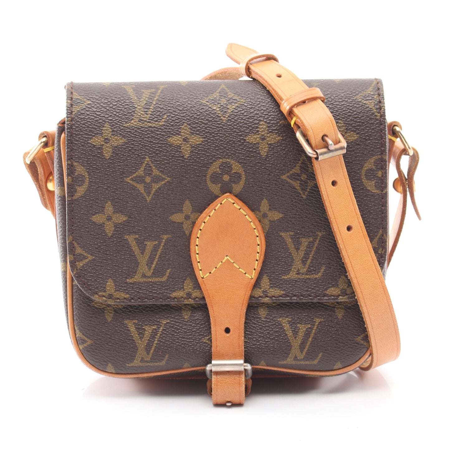 カルトシエールPM モノグラム ショルダーバッグ PVC レザー ブラウン ルイヴィトン バッグ LOUIS VUITTON