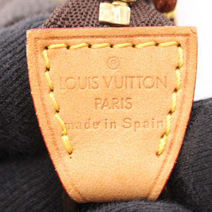 リヴェット ポシェット アクセソワール モノグラム ハンドバッグ PVC レザー ブラウン ルイヴィトン バッグ LOUIS VUITTON