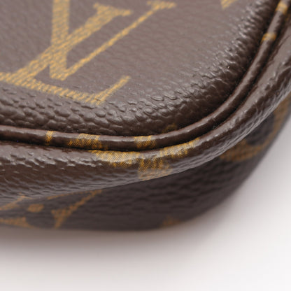 ポシェットアクセソワール モノグラム ハンドバッグ PVC レザー ブラウン ルイヴィトン バッグ LOUIS VUITTON