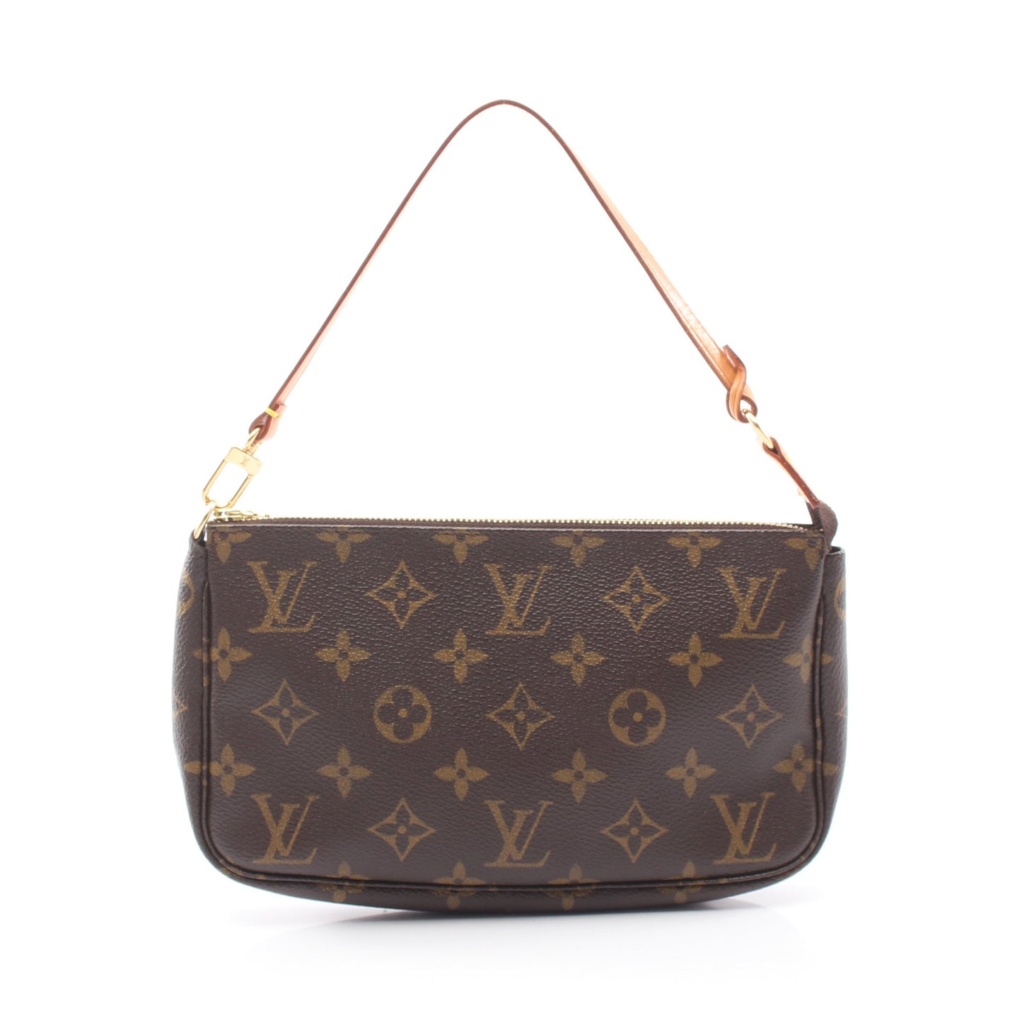 ポシェットアクセソワール モノグラム ハンドバッグ PVC レザー ブラウン ルイヴィトン バッグ LOUIS VUITTON