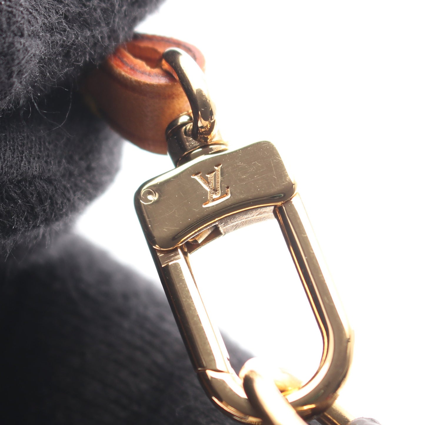 ポシェットアクセソワール モノグラム ハンドバッグ PVC レザー ブラウン ルイヴィトン バッグ LOUIS VUITTON