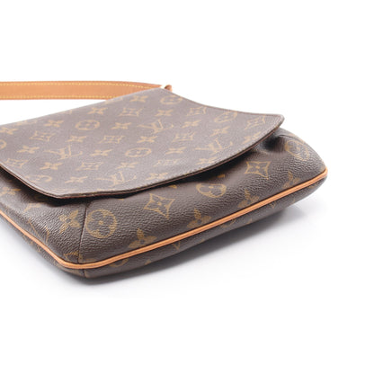 ミュゼットサルサ ショートストラップ モノグラム ショルダーバッグ PVC レザー ブラウン ルイヴィトン バッグ LOUIS VUITTON