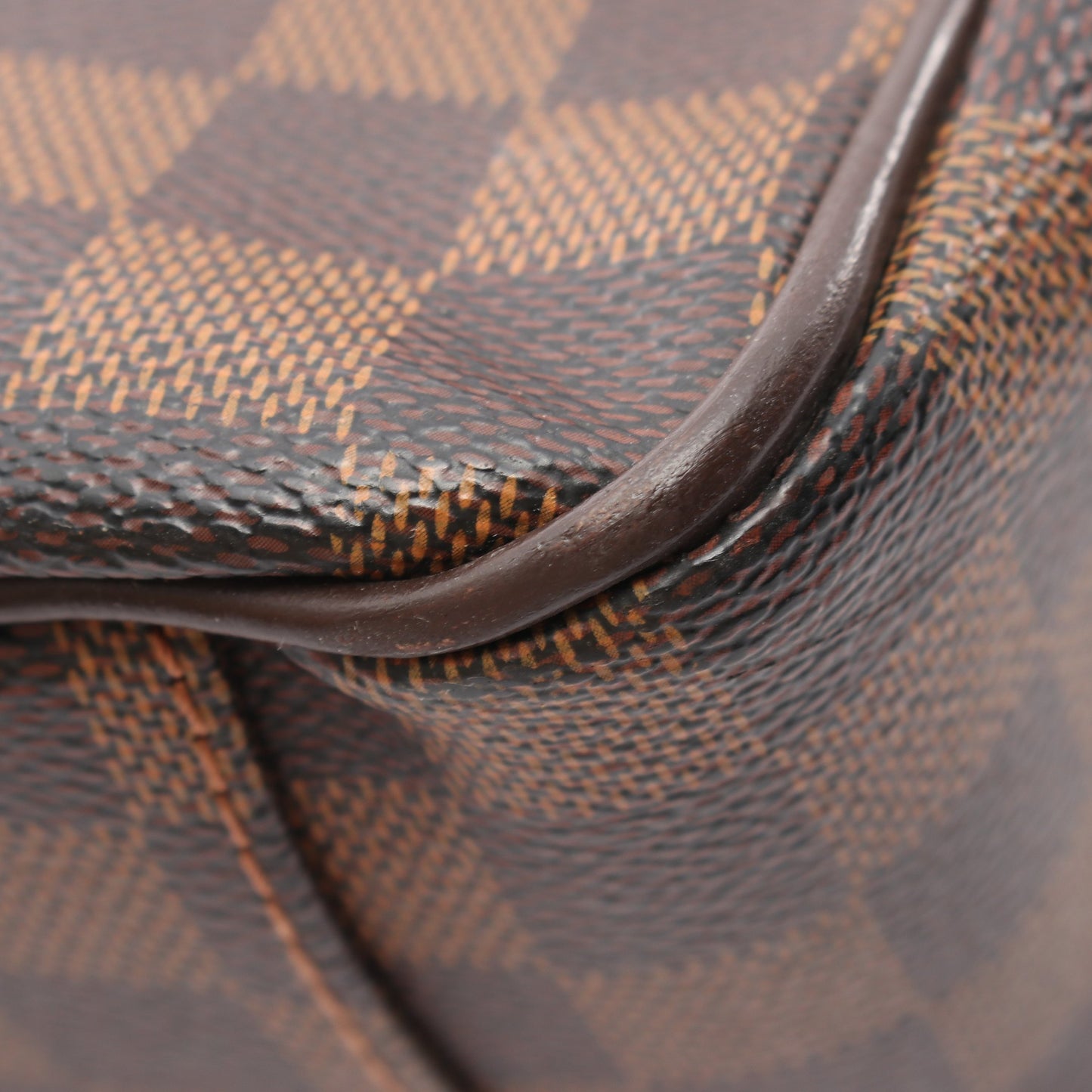 シェルトンMM ダミエエベヌ ショルダーバッグ PVC レザー ブラウン ルイヴィトン バッグ LOUIS VUITTON