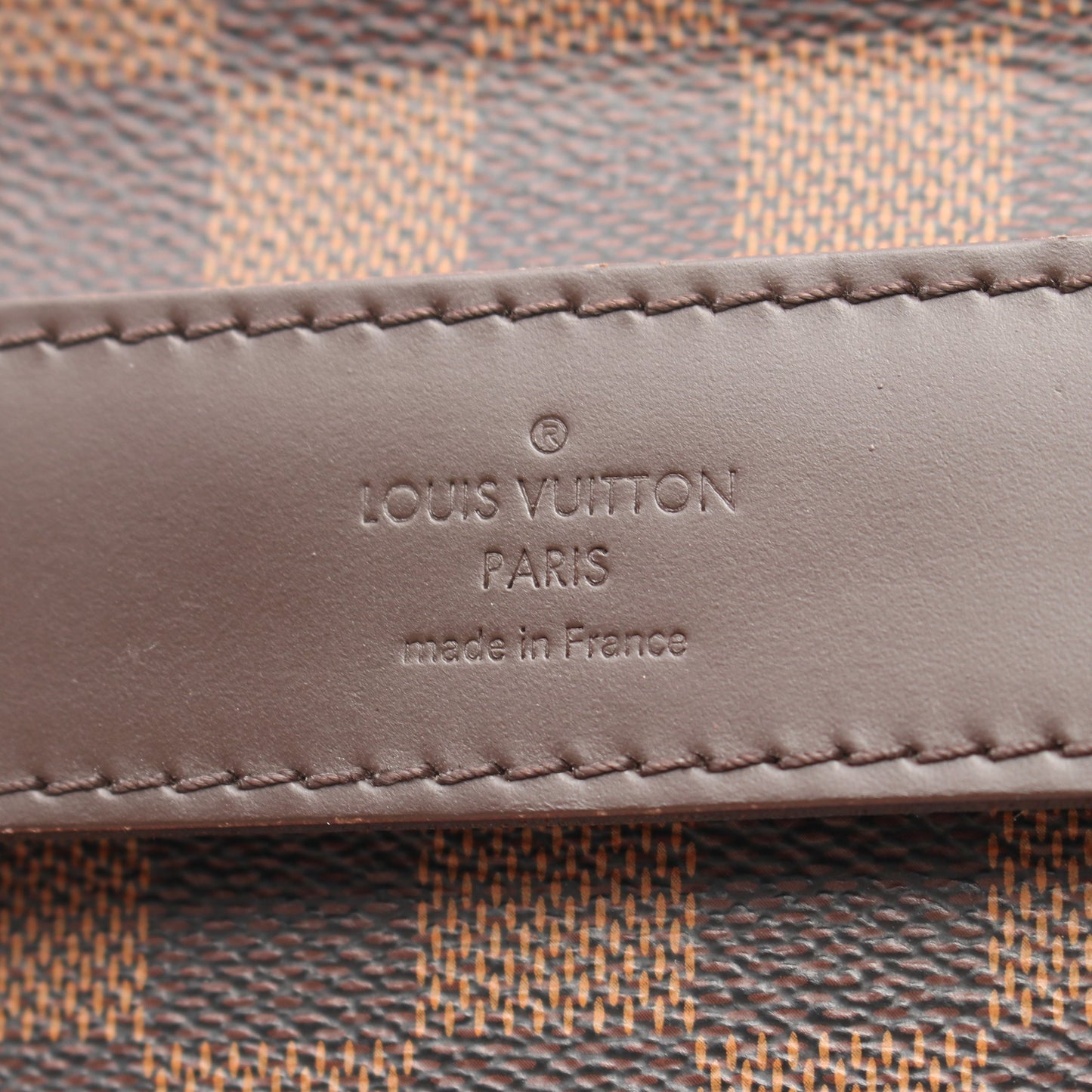 シェルトンMM ダミエエベヌ ショルダーバッグ PVC レザー ブラウン ルイヴィトン バッグ LOUIS VUITTON