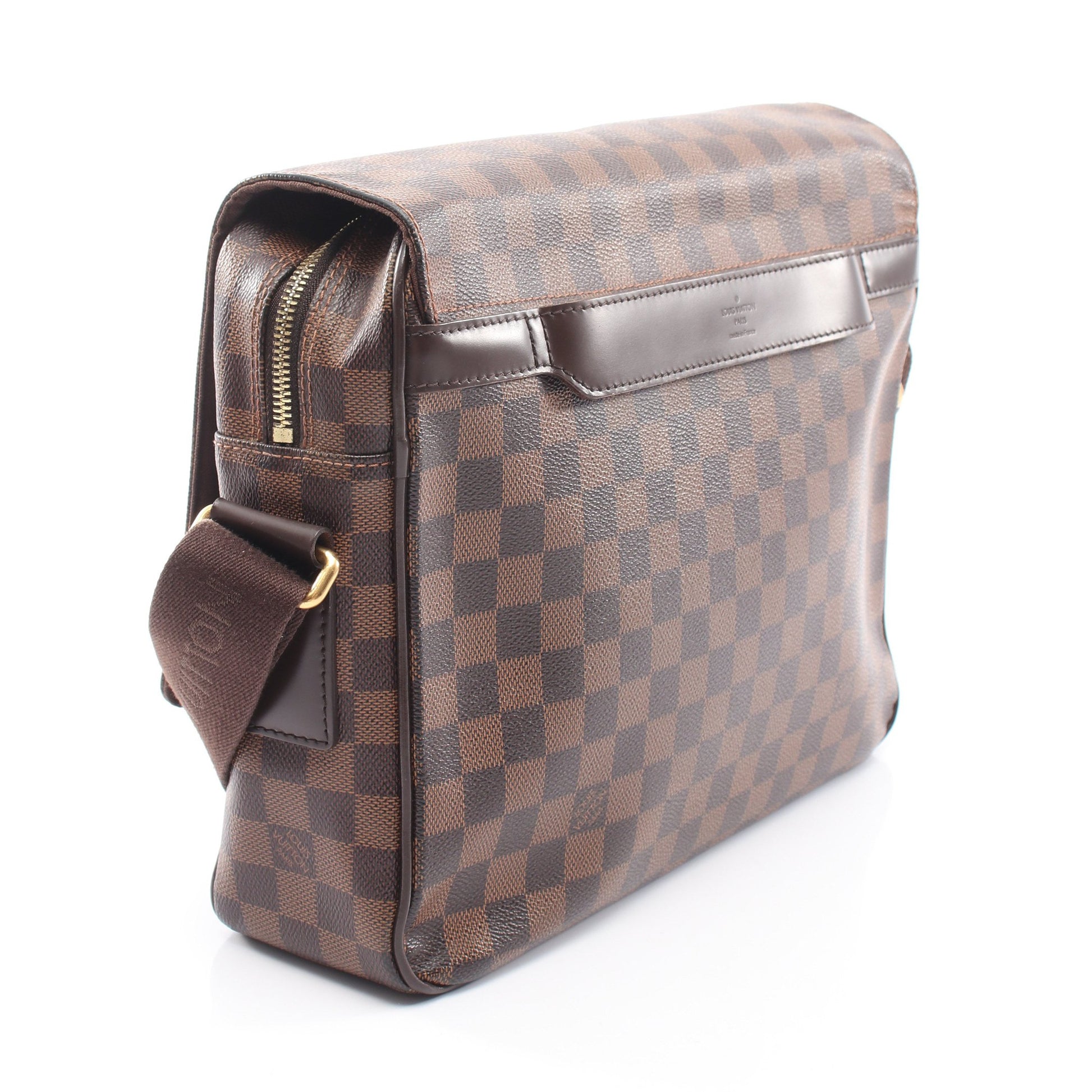 シェルトンMM ダミエエベヌ ショルダーバッグ PVC レザー ブラウン ルイヴィトン バッグ LOUIS VUITTON