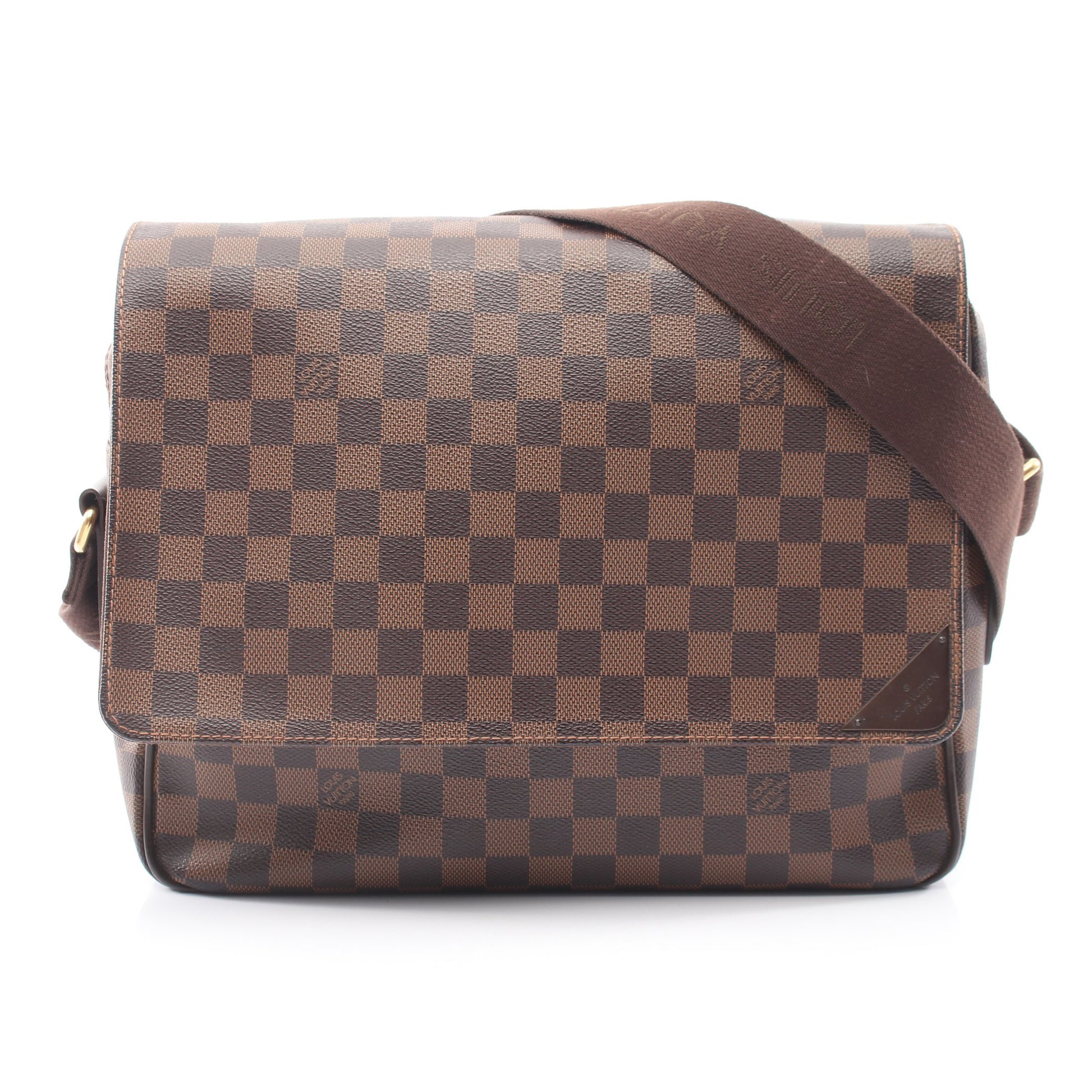 シェルトンMM ダミエエベヌ ショルダーバッグ PVC レザー ブラウン ルイヴィトン バッグ LOUIS VUITTON