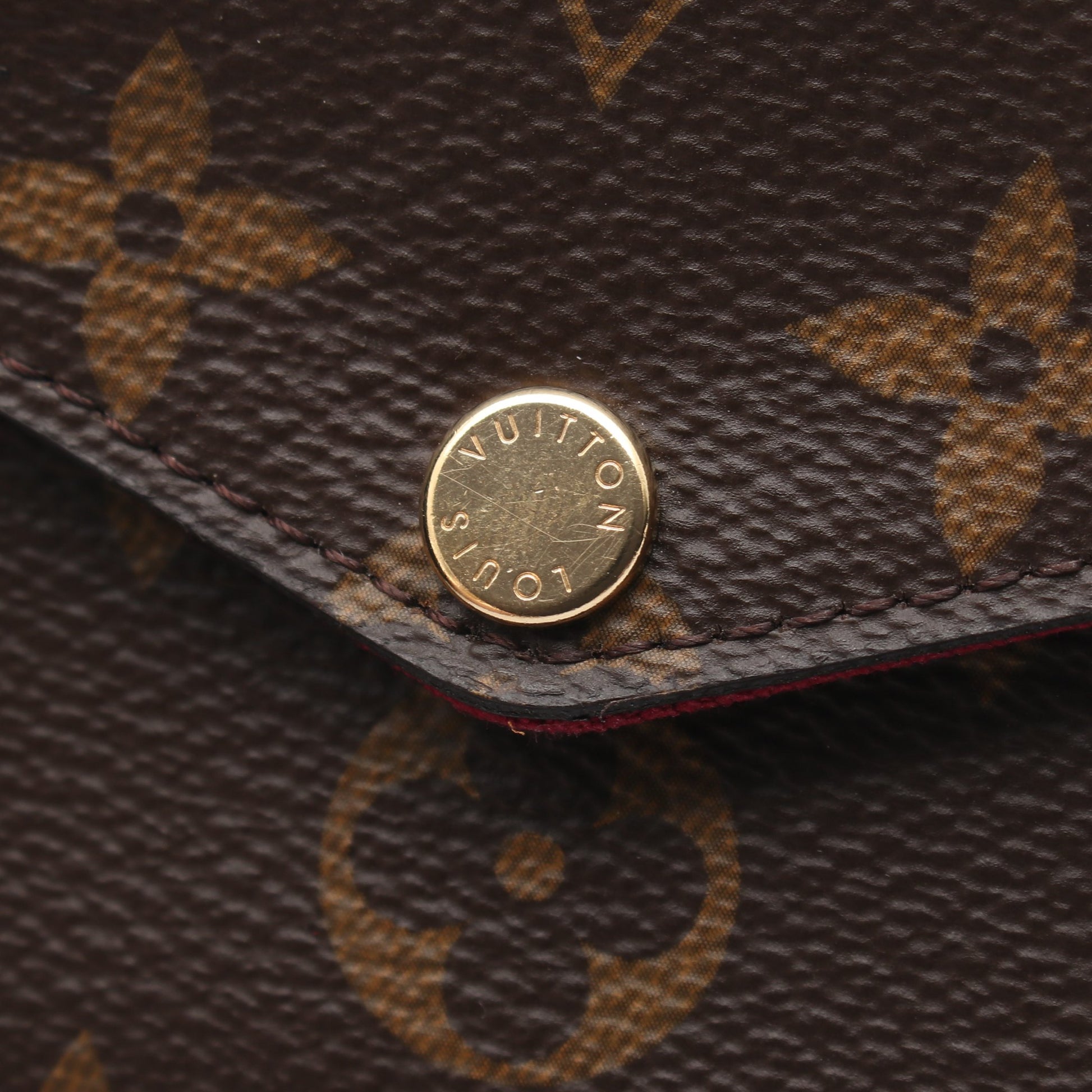 ポシェット フェリシー モノグラム フューシャ チェーンウォレット PVC レザー ブラウン ルイヴィトン バッグ LOUIS VUITTON