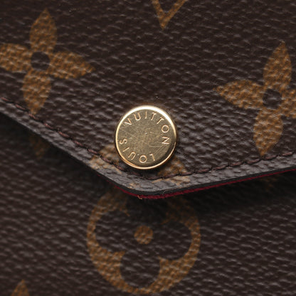 ポシェット フェリシー モノグラム フューシャ チェーンウォレット PVC レザー ブラウン ルイヴィトン バッグ LOUIS VUITTON