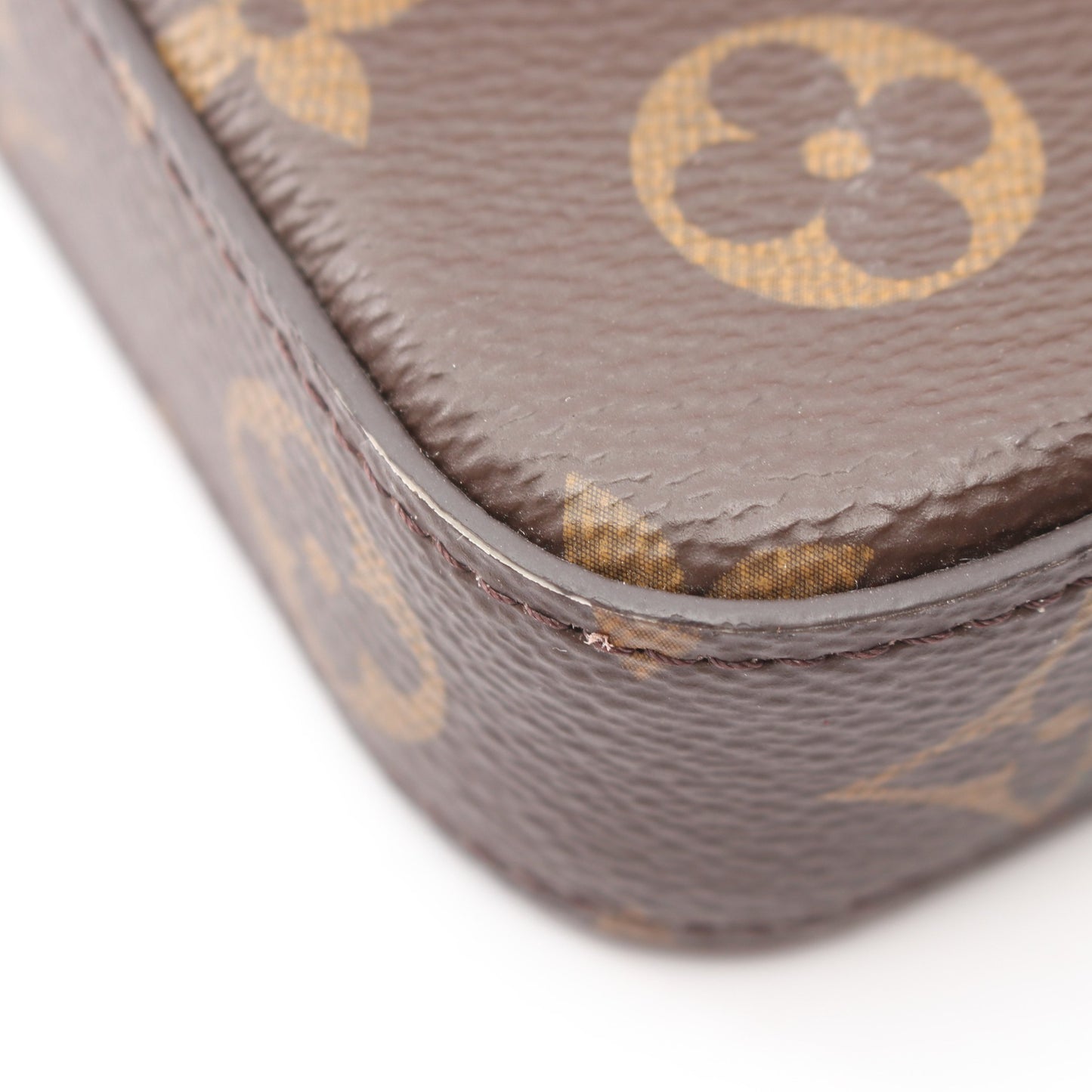 ポシェット フェリシー モノグラム フューシャ チェーンウォレット PVC レザー ブラウン ルイヴィトン バッグ LOUIS VUITTON
