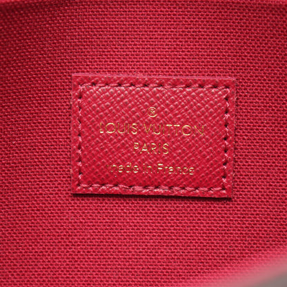 ポシェット フェリシー モノグラム フューシャ チェーンウォレット PVC レザー ブラウン ルイヴィトン バッグ LOUIS VUITTON