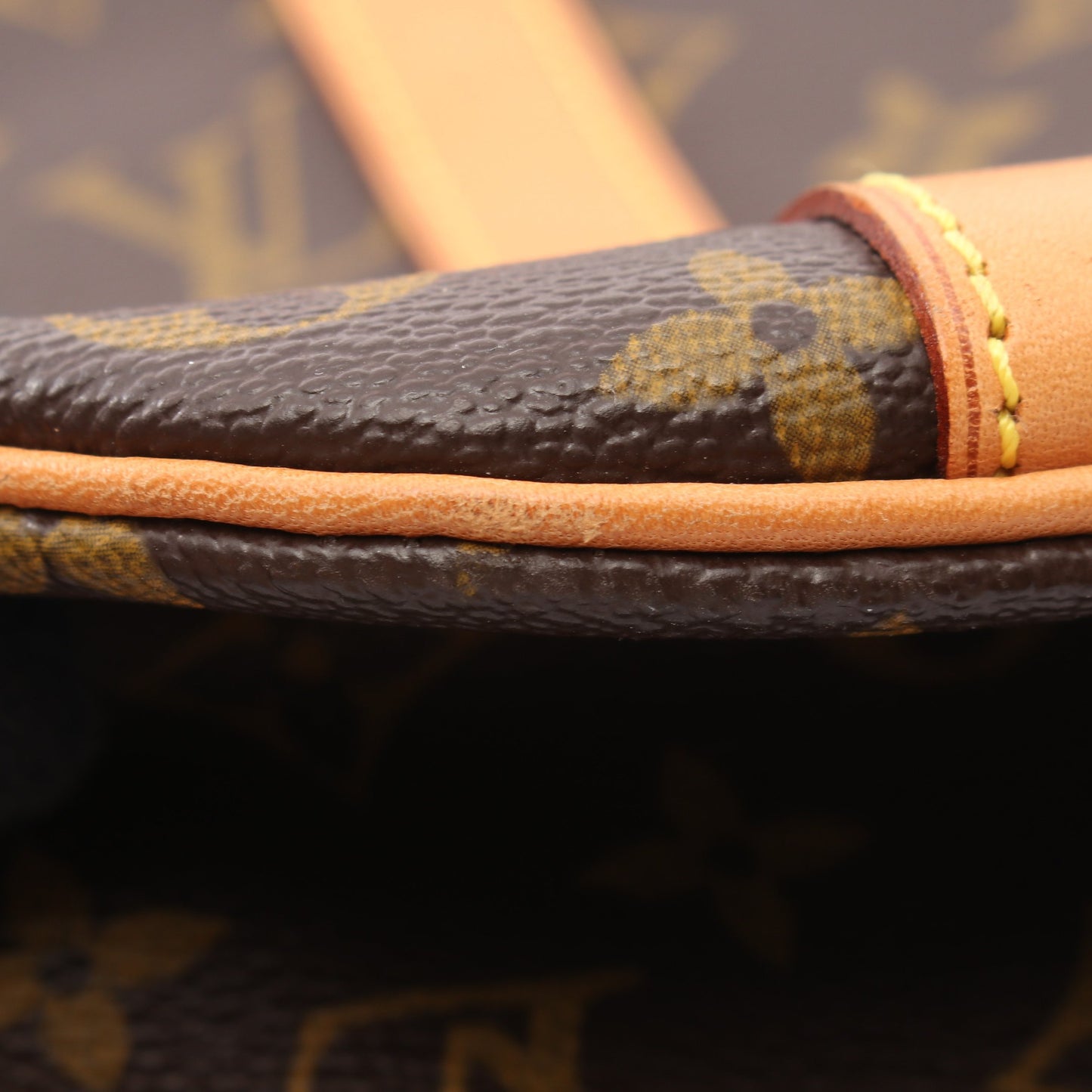 サックショッピング モノグラム ショルダーバッグ トートバッグ PVC レザー ブラウン ルイヴィトン バッグ LOUIS VUITTON