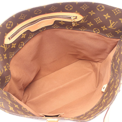サックショッピング モノグラム ショルダーバッグ トートバッグ PVC レザー ブラウン ルイヴィトン バッグ LOUIS VUITTON