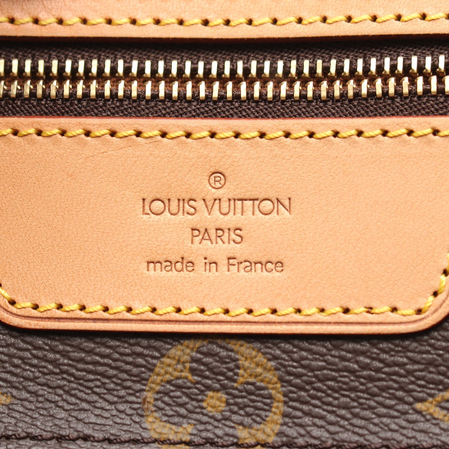 サックショッピング モノグラム ショルダーバッグ トートバッグ PVC レザー ブラウン ルイヴィトン バッグ LOUIS VUITTON
