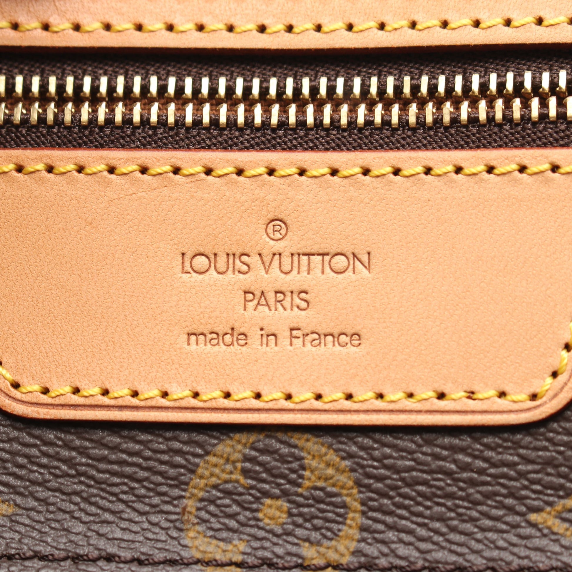 サックショッピング モノグラム ショルダーバッグ トートバッグ PVC レザー ブラウン ルイヴィトン バッグ LOUIS VUITTON