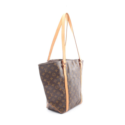 サックショッピング モノグラム ショルダーバッグ トートバッグ PVC レザー ブラウン ルイヴィトン バッグ LOUIS VUITTON