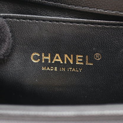 ボーイシャネル スモール チェーンショルダーバッグ キャビアスキン ブラック ゴールド金具 シャネル バッグ CHANEL