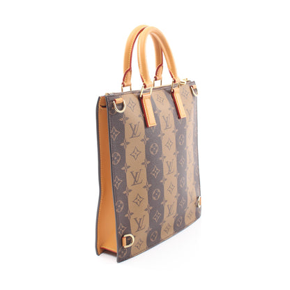 LOUIS VUITTON × NIGO サック プラ メッセンジャー モノグラム ストライプ 2WAY ハンドバッグ トートバッグ PVC レザー ブラウン ルイヴィトン バッグ LOUIS VUITTON