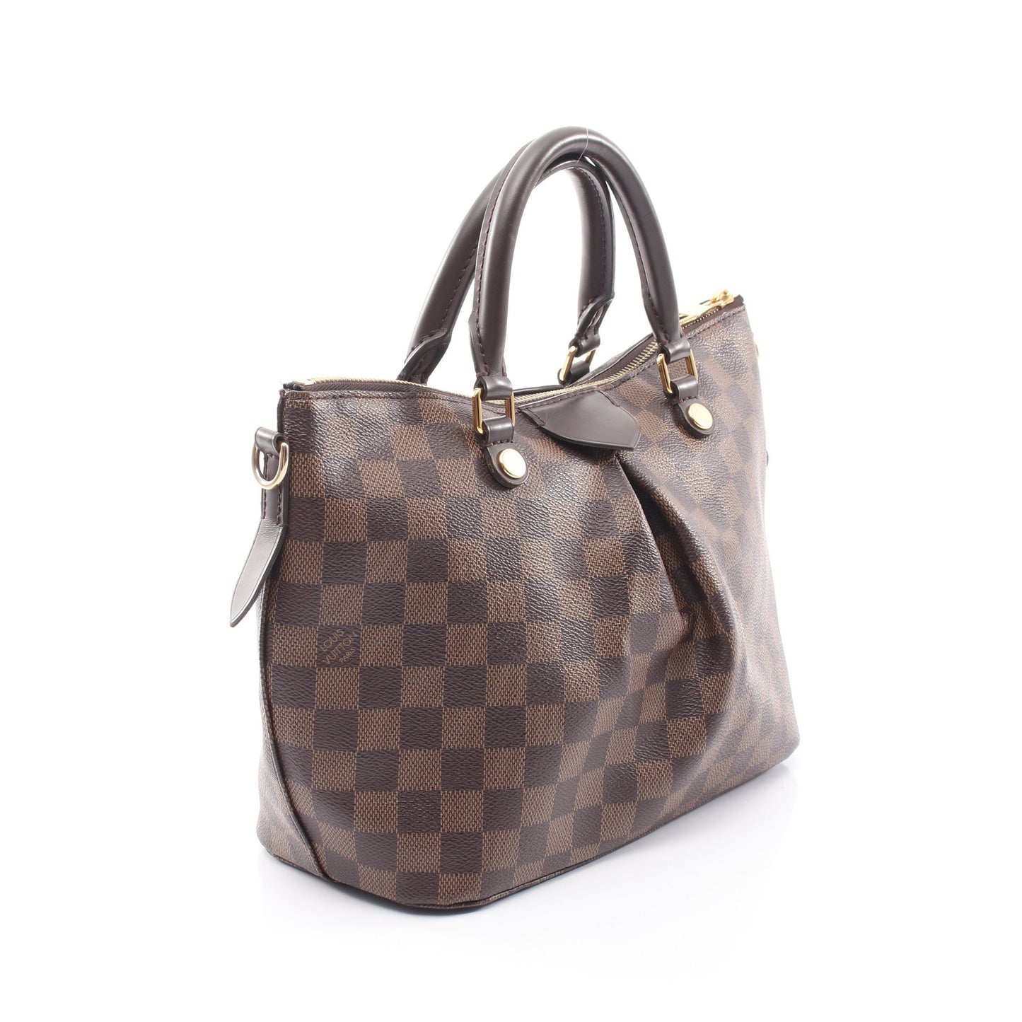 シエナPM ダミエエベヌ 2WAY ハンドバッグ PVC レザー ブラウン ルイヴィトン バッグ LOUIS VUITTON