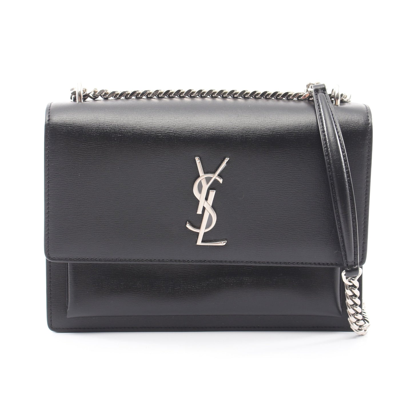 サンセット チェーンショルダーバッグ レザー ブラック サンローランパリ バッグ SAINT LAURENT PARIS
