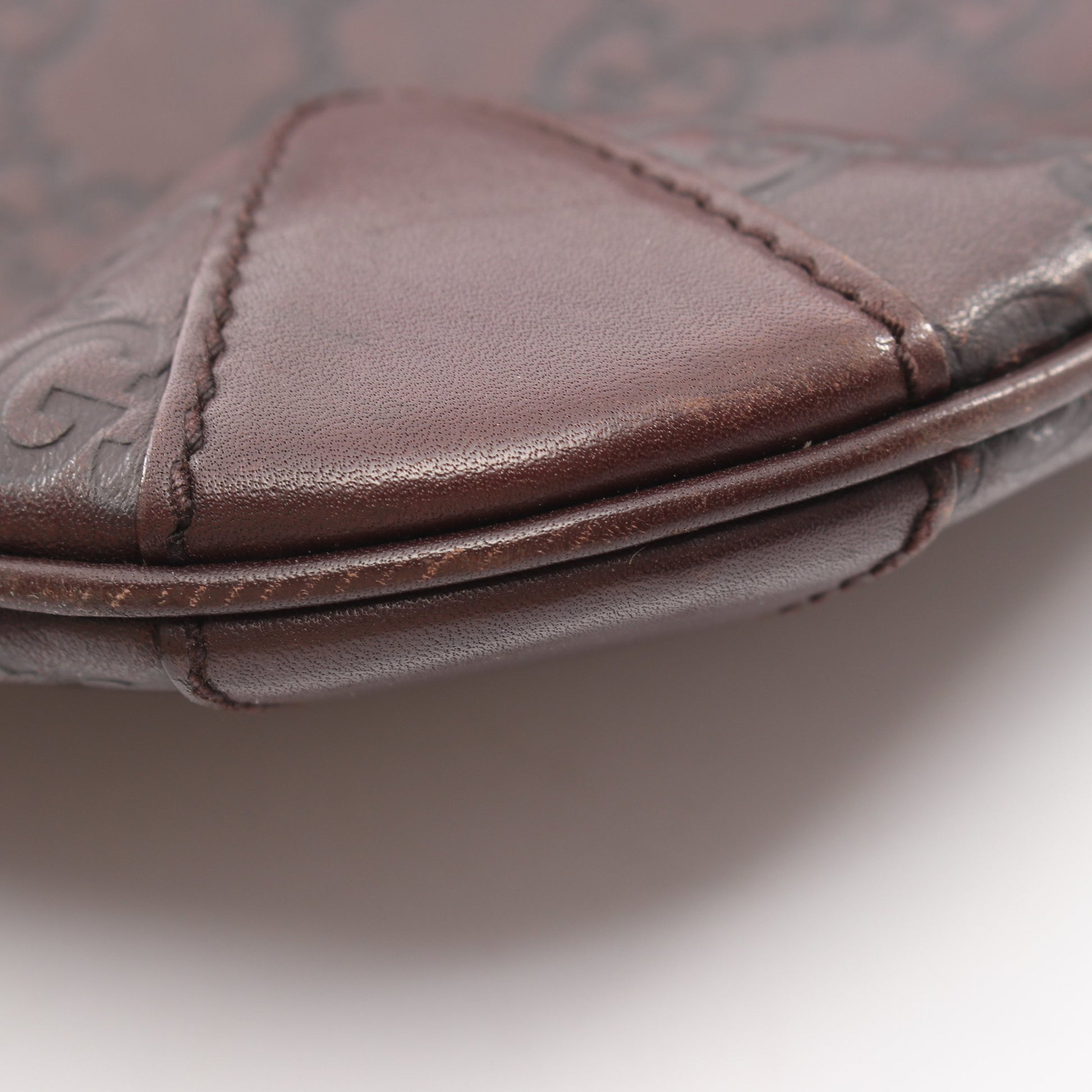 ホースビット グッチシマ ワンショルダーバッグ レザー ダークブラウン グッチ バッグ GUCCI