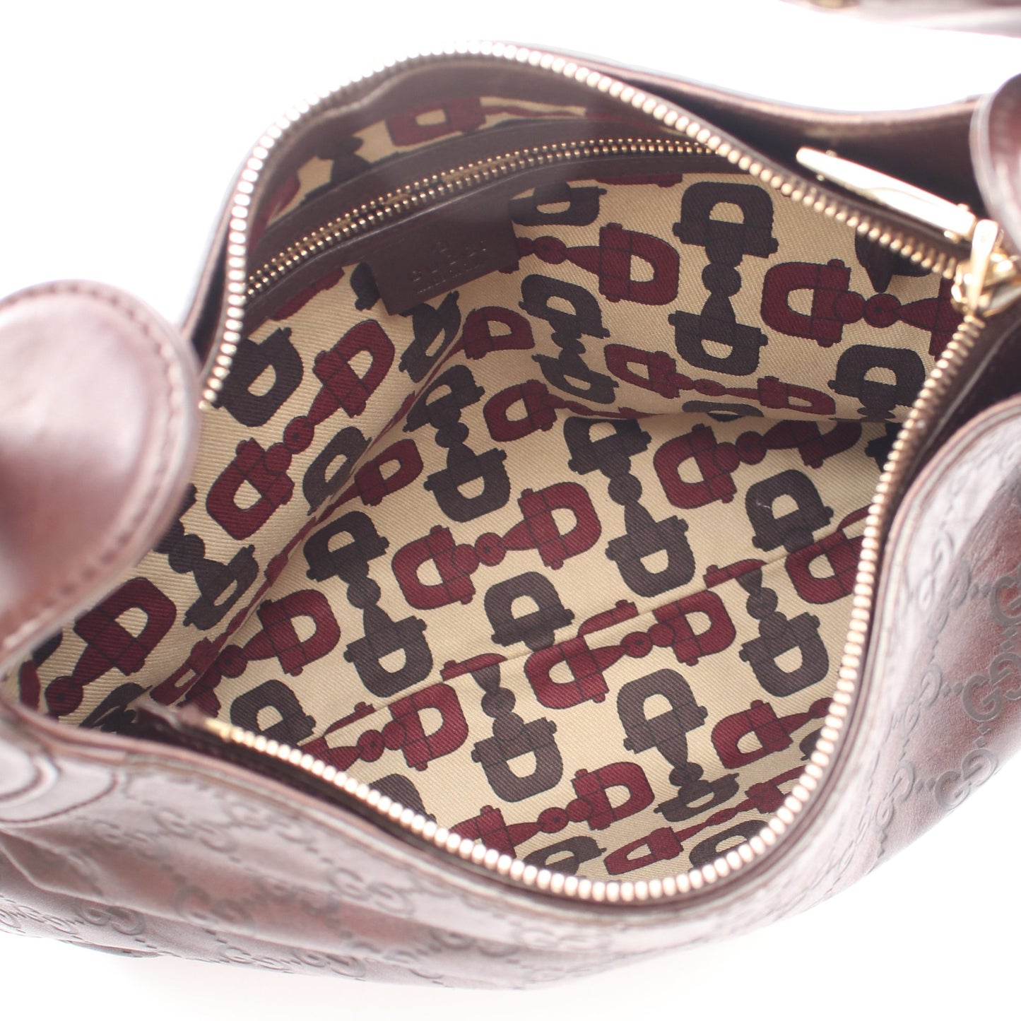 ホースビット グッチシマ ワンショルダーバッグ レザー ダークブラウン グッチ バッグ GUCCI