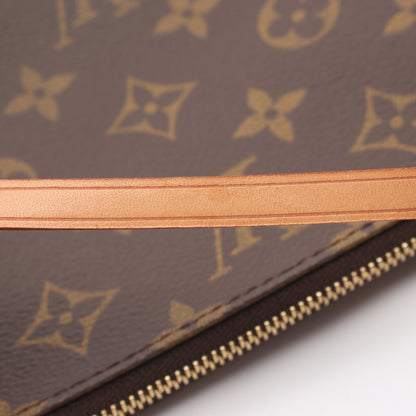 ポシェットアクセソワール モノグラム ハンドバッグ PVC レザー ブラウン ルイヴィトン バッグ LOUIS VUITTON