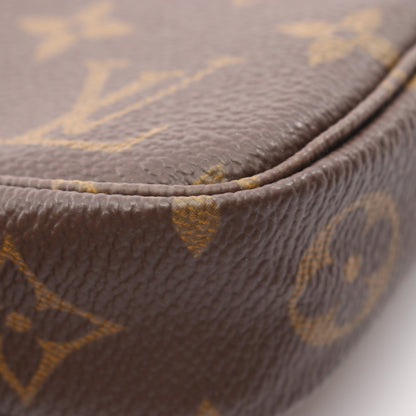 ポシェットアクセソワール モノグラム ハンドバッグ PVC レザー ブラウン ルイヴィトン バッグ LOUIS VUITTON