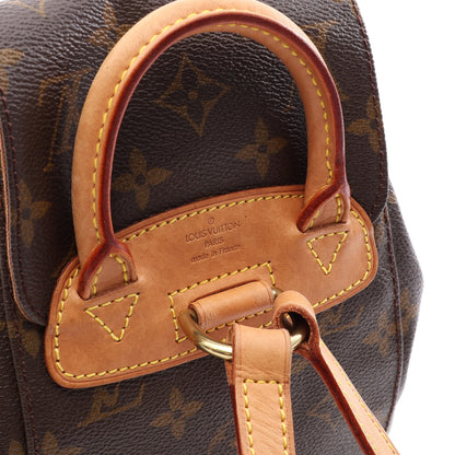 ミニモンスリ モノグラム バックパック リュックサック PVC レザー ブラウン ルイヴィトン バッグ LOUIS VUITTON