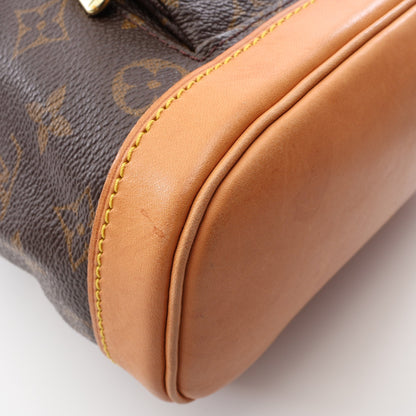 ミニモンスリ モノグラム バックパック リュックサック PVC レザー ブラウン ルイヴィトン バッグ LOUIS VUITTON