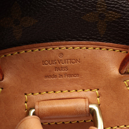 ミニモンスリ モノグラム バックパック リュックサック PVC レザー ブラウン ルイヴィトン バッグ LOUIS VUITTON