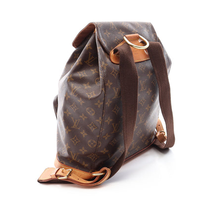 モンスリGM モノグラム バックパック リュックサック PVC レザー ブラウン ルイヴィトン バッグ LOUIS VUITTON