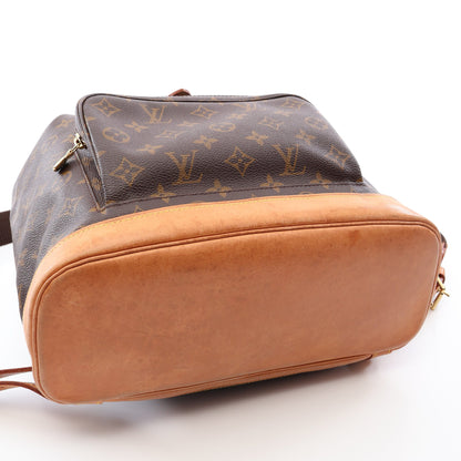 モンスリGM モノグラム バックパック リュックサック PVC レザー ブラウン ルイヴィトン バッグ LOUIS VUITTON