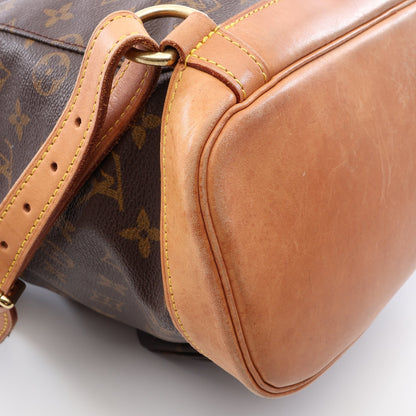 モンスリGM モノグラム バックパック リュックサック PVC レザー ブラウン ルイヴィトン バッグ LOUIS VUITTON