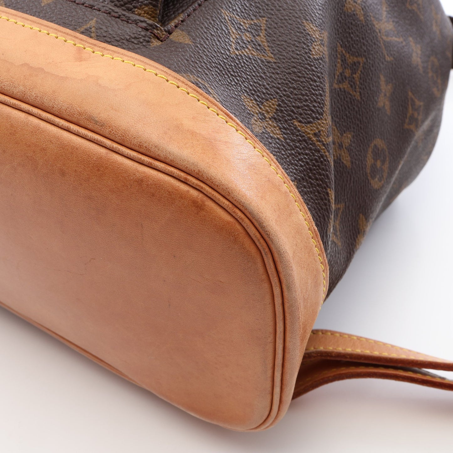 モンスリGM モノグラム バックパック リュックサック PVC レザー ブラウン ルイヴィトン バッグ LOUIS VUITTON