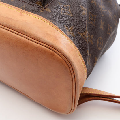 モンスリGM モノグラム バックパック リュックサック PVC レザー ブラウン ルイヴィトン バッグ LOUIS VUITTON
