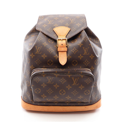 モンスリGM モノグラム バックパック リュックサック PVC レザー ブラウン ルイヴィトン バッグ LOUIS VUITTON