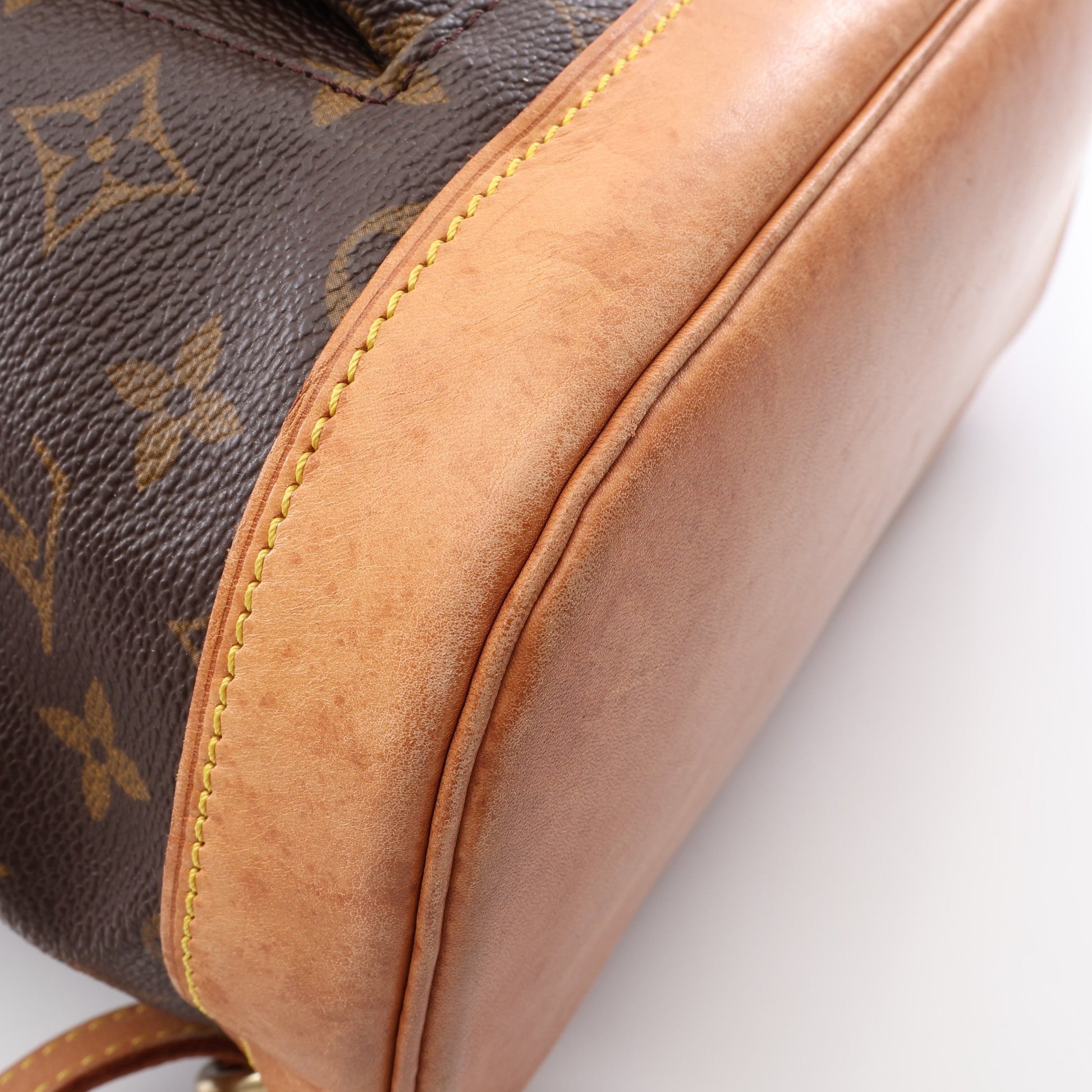 モンスリGM モノグラム バックパック リュックサック PVC レザー ブラウン ルイヴィトン バッグ LOUIS VUITTON