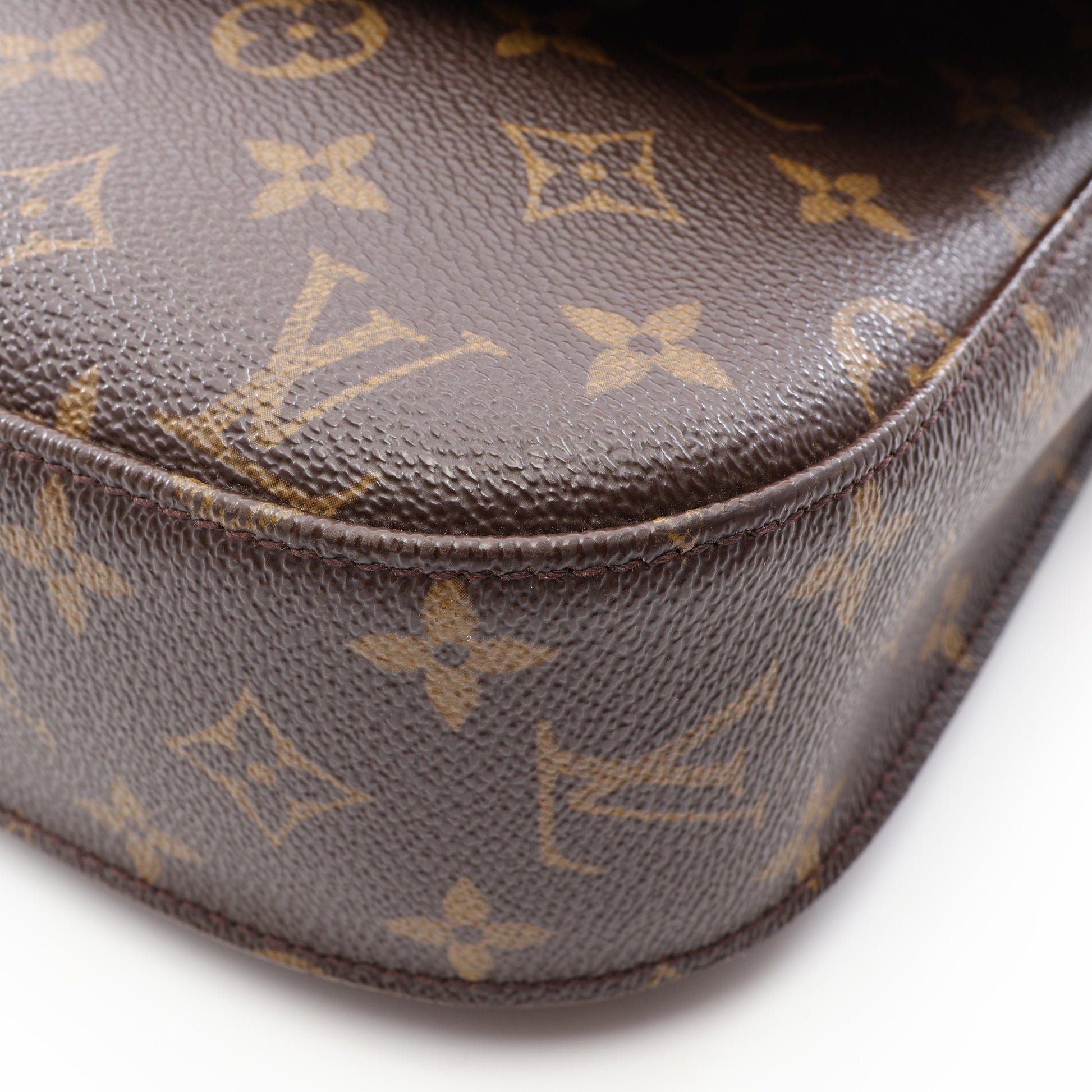 サンクルーGM モノグラム ショルダーバッグ PVC レザー ブラウン ルイヴィトン バッグ LOUIS VUITTON