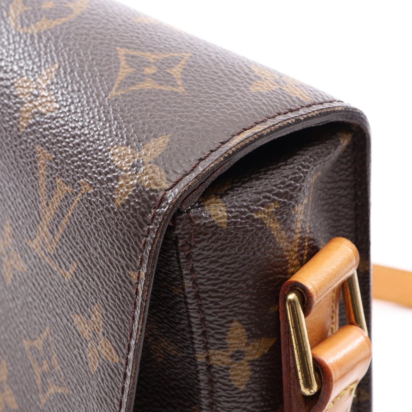 サンクルーGM モノグラム ショルダーバッグ PVC レザー ブラウン ルイヴィトン バッグ LOUIS VUITTON