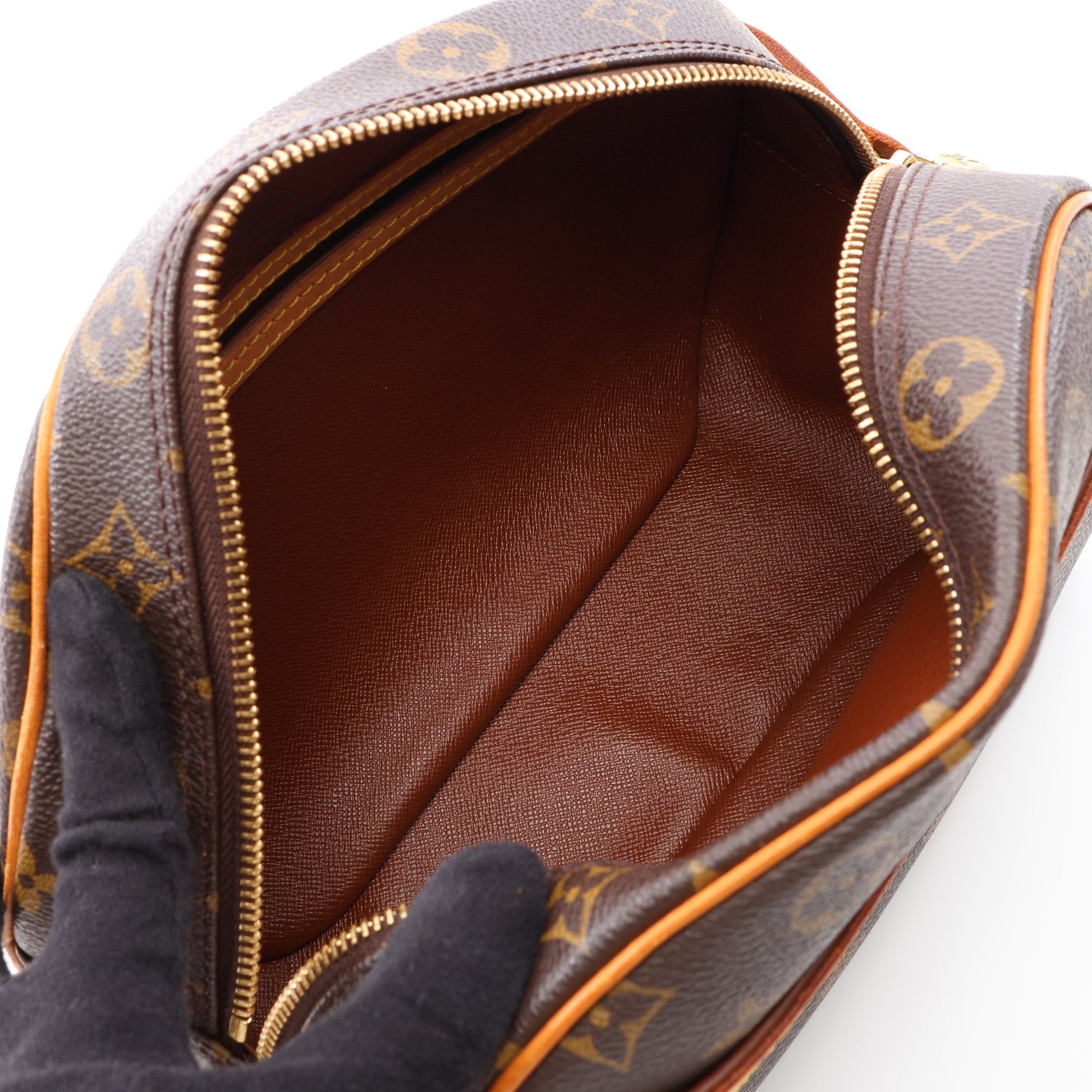 ブロワ モノグラム ショルダーバッグ PVC レザー ブラウン ルイヴィトン バッグ LOUIS VUITTON