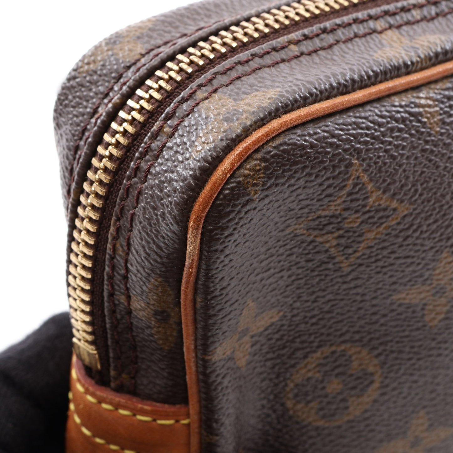 マルリーバンドリエール モノグラム ショルダーバッグ PVC レザー ブラウン ルイヴィトン バッグ LOUIS VUITTON