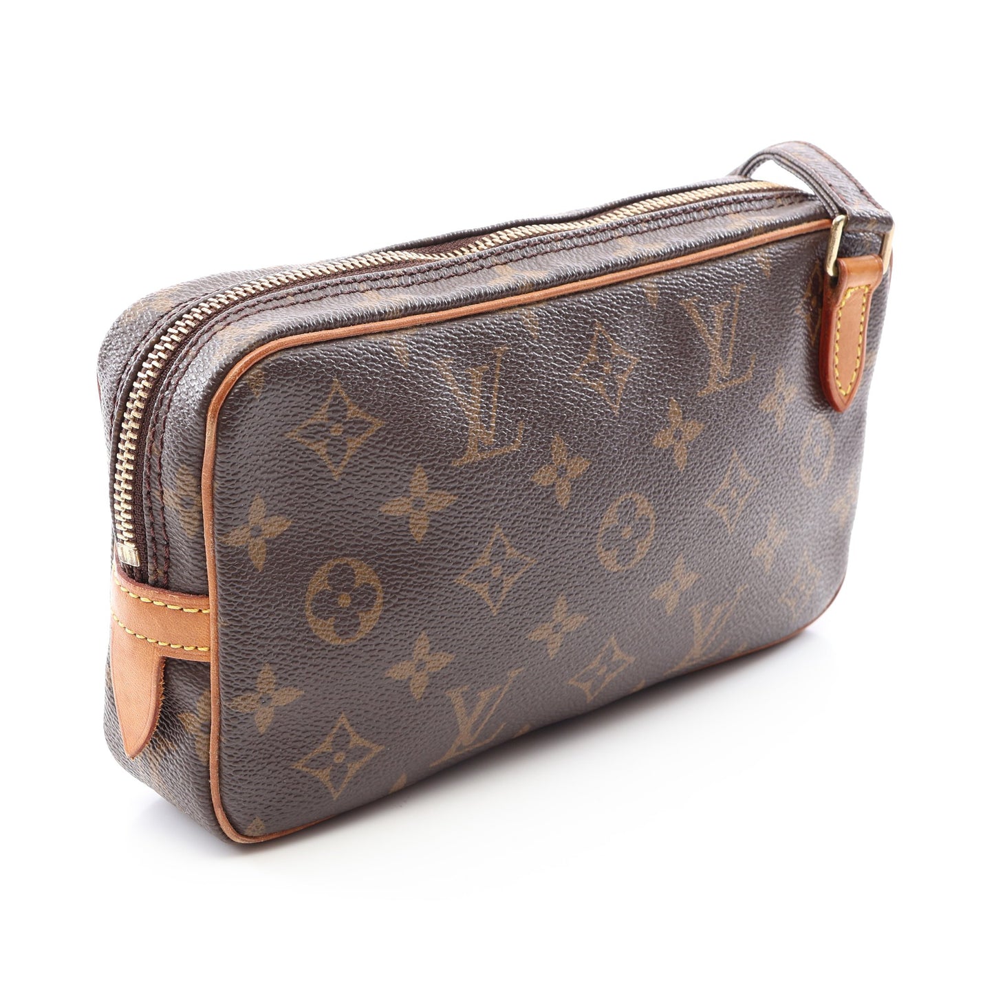 マルリーバンドリエール モノグラム ショルダーバッグ PVC レザー ブラウン ルイヴィトン バッグ LOUIS VUITTON