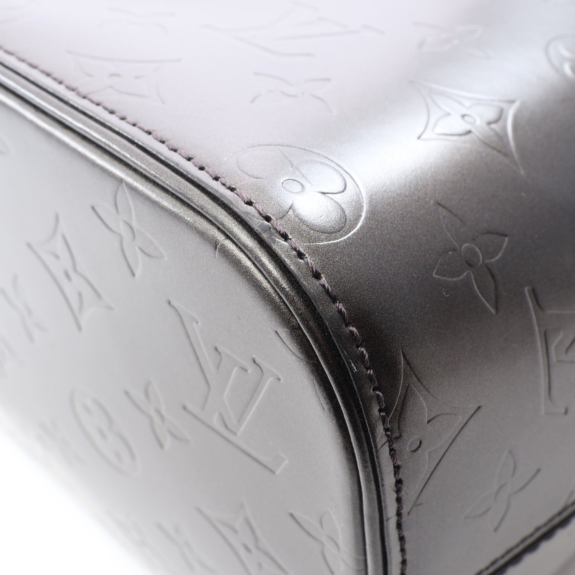 ストックトン モノグラムマット ノワール ハンドバッグ レザー ブラック ルイヴィトン バッグ LOUIS VUITTON