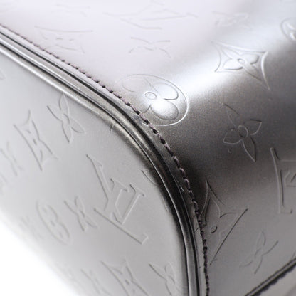 ストックトン モノグラムマット ノワール ハンドバッグ レザー ブラック ルイヴィトン バッグ LOUIS VUITTON