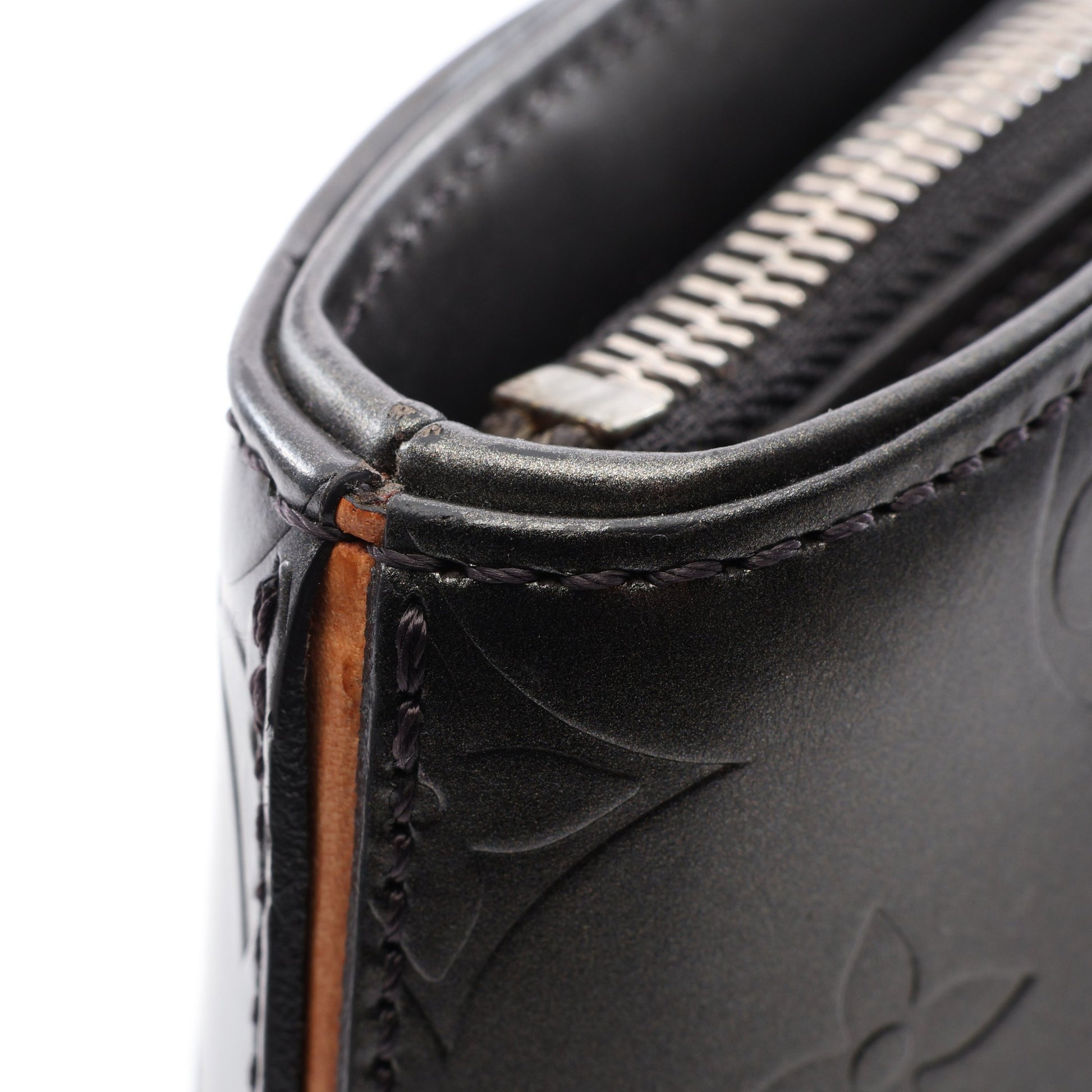 ストックトン モノグラムマット ノワール ハンドバッグ レザー ブラック ルイヴィトン バッグ LOUIS VUITTON
