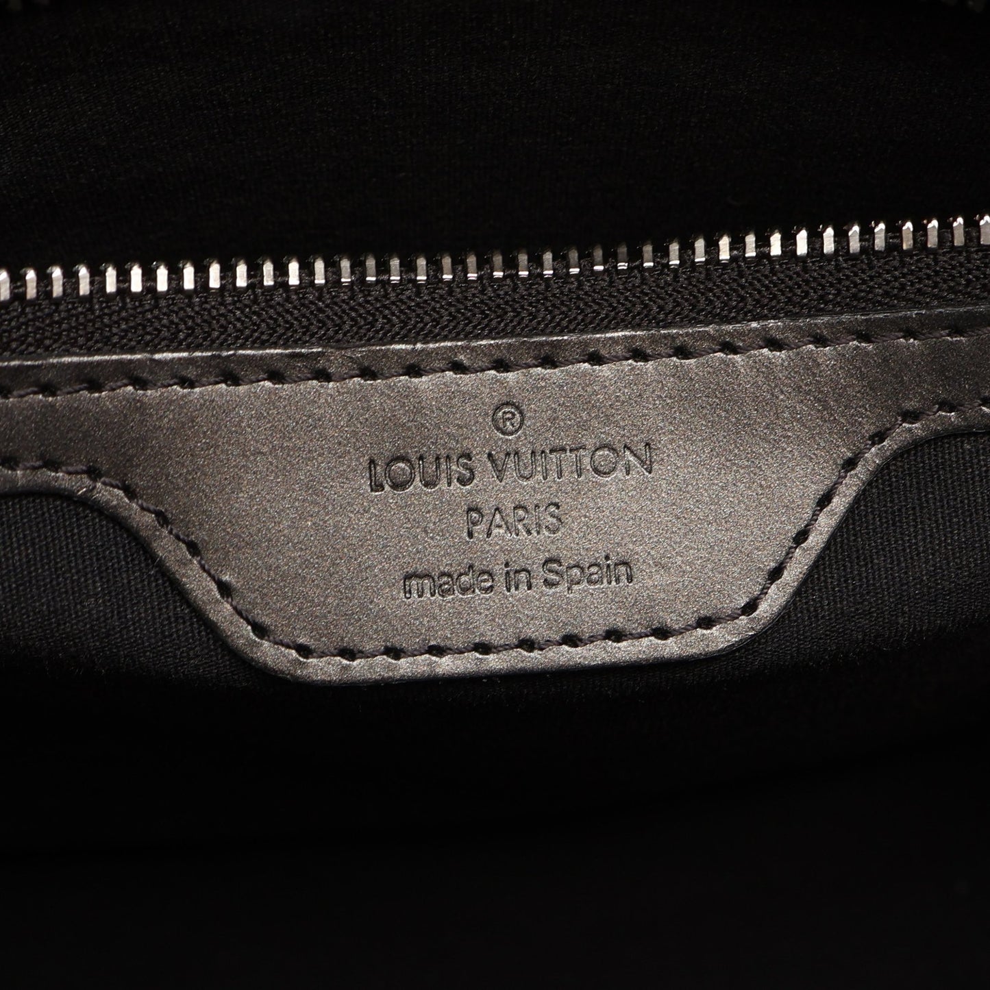 ストックトン モノグラムマット ノワール ハンドバッグ レザー ブラック ルイヴィトン バッグ LOUIS VUITTON