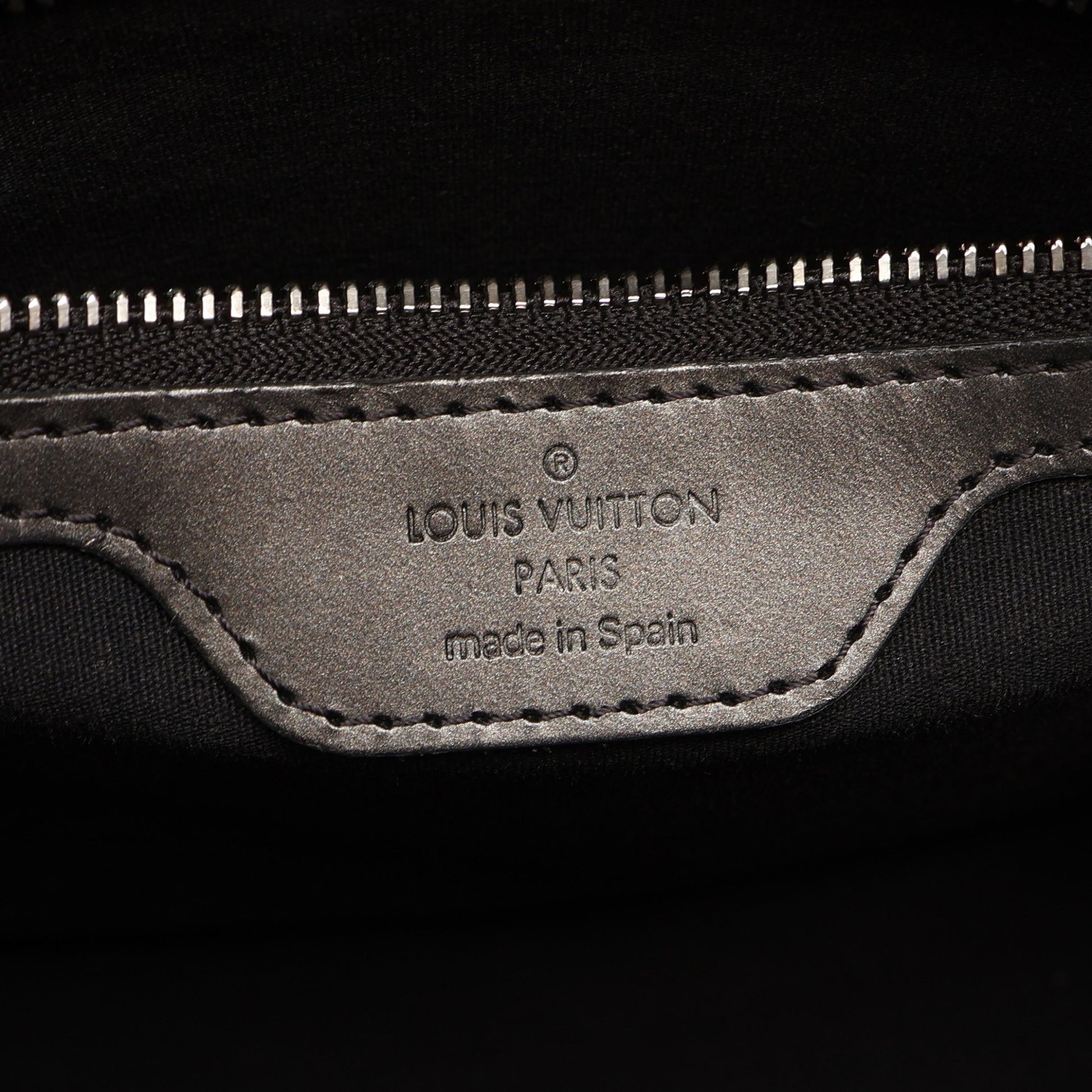 ストックトン モノグラムマット ノワール ハンドバッグ レザー ブラック ルイヴィトン バッグ LOUIS VUITTON